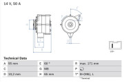 0 986 034 830 Alternátor BOSCH