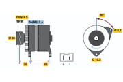 0 986 034 871 Alternátor BOSCH