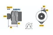 0 986 035 111 Alternátor BOSCH