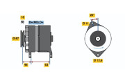 0 986 035 770 Alternátor BOSCH