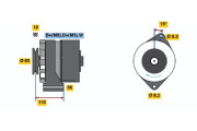 0 986 036 510 Alternátor BOSCH