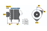 0 986 036 581 Alternátor BOSCH