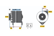 0 986 036 711 Alternátor BOSCH