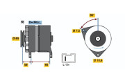 0 986 037 051 Alternátor BOSCH