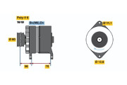 0 986 037 140 Alternátor BOSCH