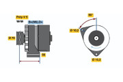 0 986 038 110 Alternátor BOSCH