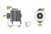 0 986 038 861 Alternátor BOSCH