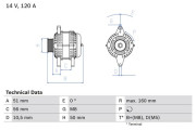 0 986 039 240 Alternátor BOSCH