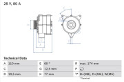 0 986 039 790 Alternátor BOSCH