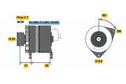 0 986 039 881 Alternátor BOSCH