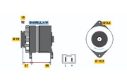 0 986 040 051 Alternátor BOSCH