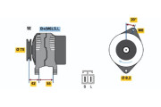 0 986 040 551 Alternátor BOSCH