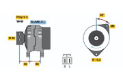 0 986 040 900 Alternátor BOSCH