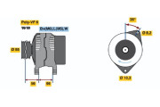 0 986 042 141 Alternátor BOSCH