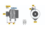 0 986 042 881 Alternátor BOSCH