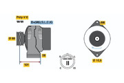 0 986 044 511 Alternátor BOSCH