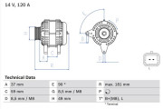 0 986 045 101 Alternátor BOSCH