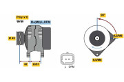 0 986 045 110 Alternátor BOSCH