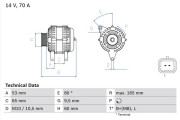 0 986 045 261 Alternátor BOSCH