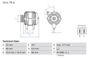 0 986 045 541 Alternátor BOSCH