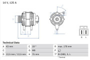 0 986 045 611 Alternátor BOSCH