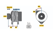 0 986 045 641 Alternátor BOSCH