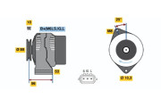 0 986 045 881 Alternátor BOSCH