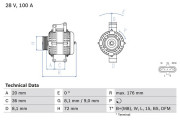 0 986 047 820 Alternátor BOSCH