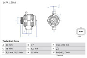 0 986 048 740 Alternátor BOSCH