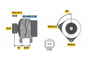 0 986 048 760 Alternátor BOSCH