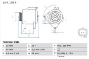 0 986 049 450 Alternátor BOSCH