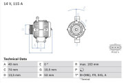 0 986 049 520 Alternátor BOSCH