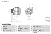 0 986 049 640 Alternátor BOSCH