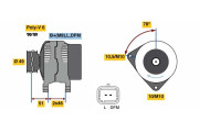 0 986 081 020 Alternátor BOSCH