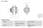 0 986 083 220 Alternátor BOSCH