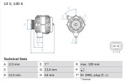 0 986 083 820 Alternátor BOSCH