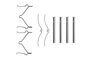 1 987 474 305 Sada príslużenstva oblożenia kotúčovej brzdy BOSCH