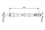 1 987 481 296 Brzdová hadica BOSCH