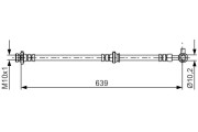 1 987 481 697 Brzdová hadica BOSCH