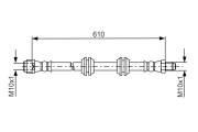 1 987 481 744 Brzdová hadica BOSCH