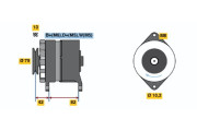 6 033 GB3 059 Alternátor BOSCH