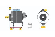 6 033 GB4 016 Alternátor BOSCH