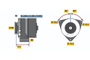 9 120 080 112 Alternátor BOSCH