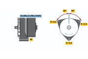 9 120 080 154 Alternátor BOSCH