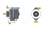 9 120 144 117 Alternátor BOSCH