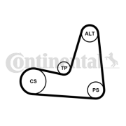 5PK1135K1 Ozubený klinový remeň - Sada CONTINENTAL CTAM