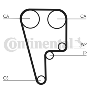 CT1006 Ozubený remeň CONTINENTAL CTAM