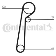 CT1156 Ozubený remeň CONTINENTAL CTAM