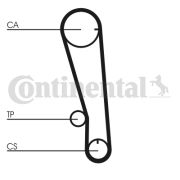 CT665 Ozubený remeň CONTINENTAL CTAM