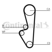 CT798 Ozubený remeň CONTINENTAL CTAM